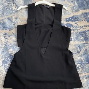 ENGLISH FACTORY BLACK CUT OUT TOP